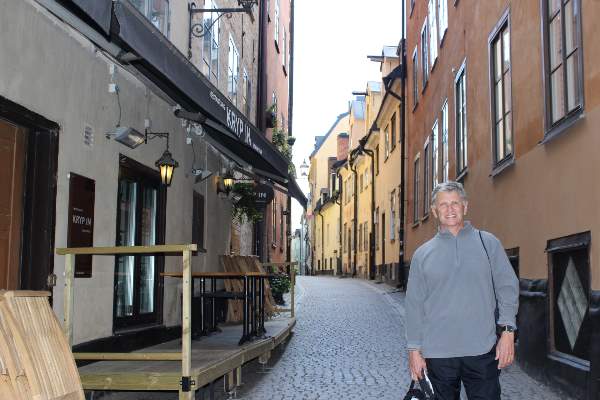 Adrian Zidaritz, in the old town Stockholm
